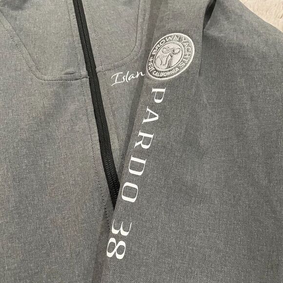 The North Face NF0A3LGW Grey Tech Stretch Soft Shell Jacket Women's S Yacht Logo - Picture 3 of 16